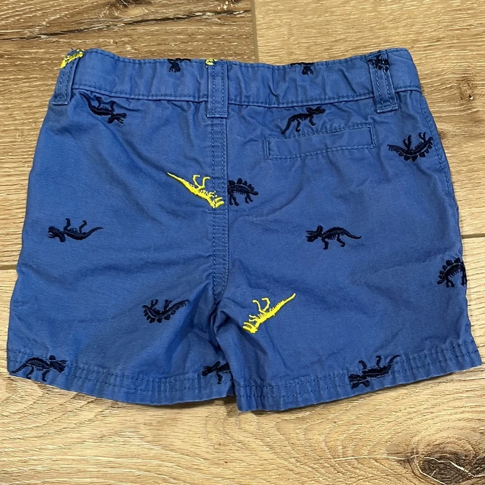 Carter's Dinosaur Print Shorts 18M Adjustable Waist Cotton Toddler Boys